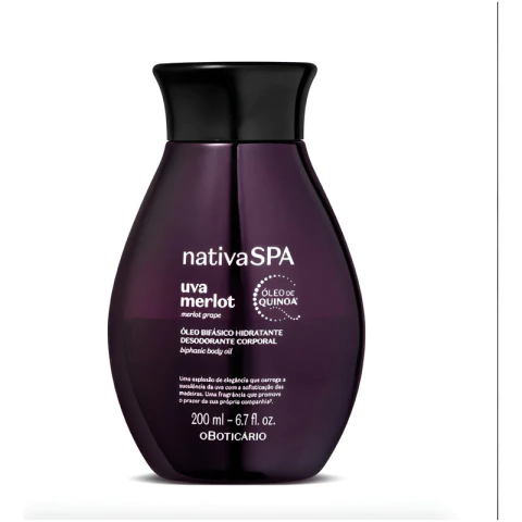 Nativa Spa Óleo Hidratante Corporal Uva Merlot 200 ml