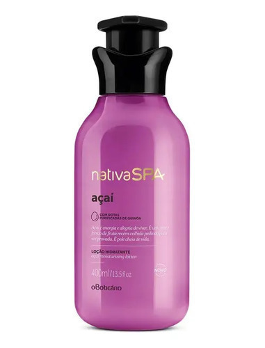 Nativa Spa Loción Hidratante Acai 400 ml Açaí V8